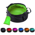 8.5L Nylon Travel Portable Folding Outdoor Basin, Portable Folding Washbasin